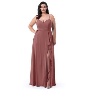 Azazie | Naeem Bridesmaid’s Dress in Desert Rose, Size 10